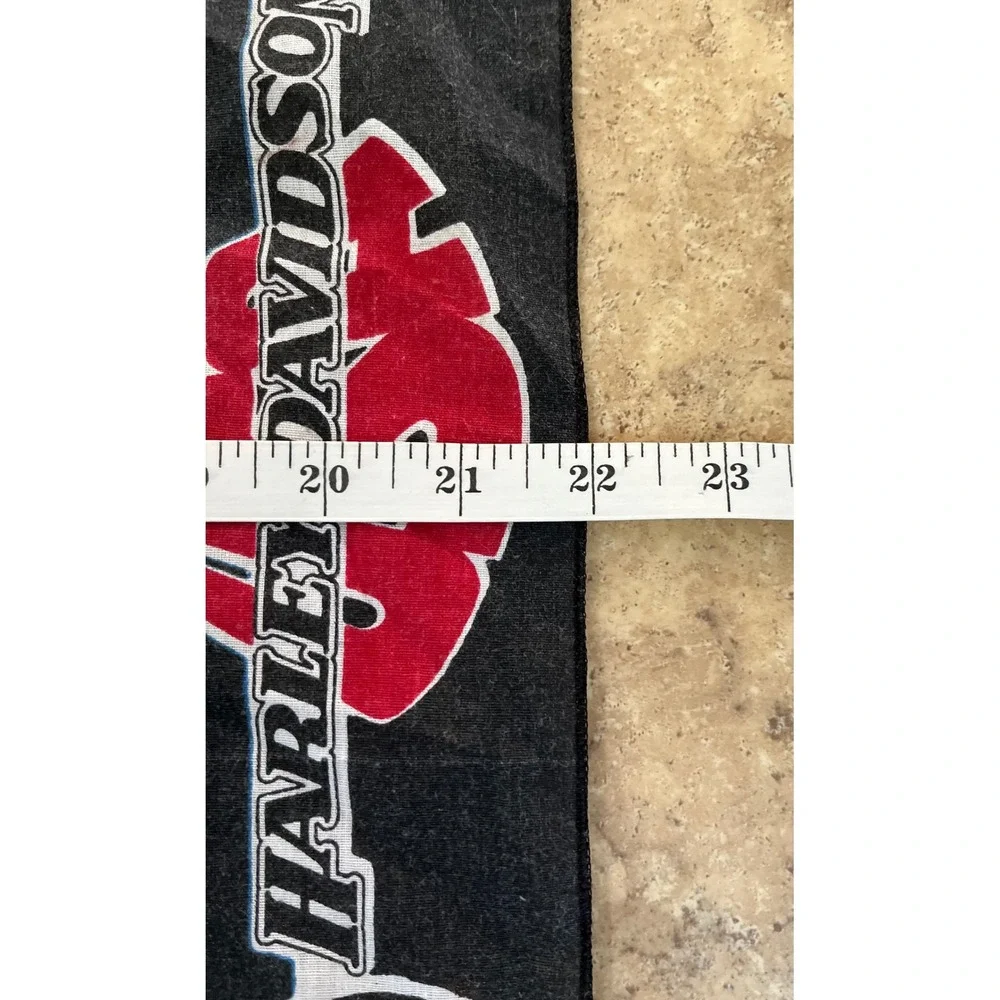 Vintage Harley Davidson Bandana Ride Into The 21st Century Biker Scarf USA Made